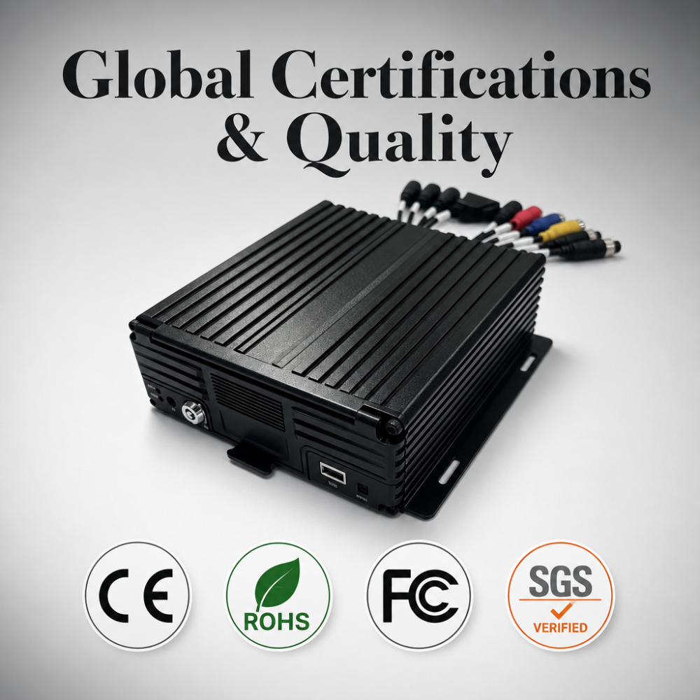 8 channel AI Mobile DVR with ADAS DMS BSD-Model: E808AW-AI